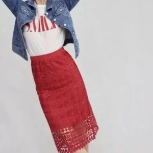 Anthropologie Maya Cut-Out Skirt Sz Medium